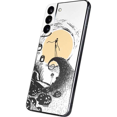 Disney The Nightmare Before Christmas Jack on Spiral Hill Art Galaxy S22 Plus Skin